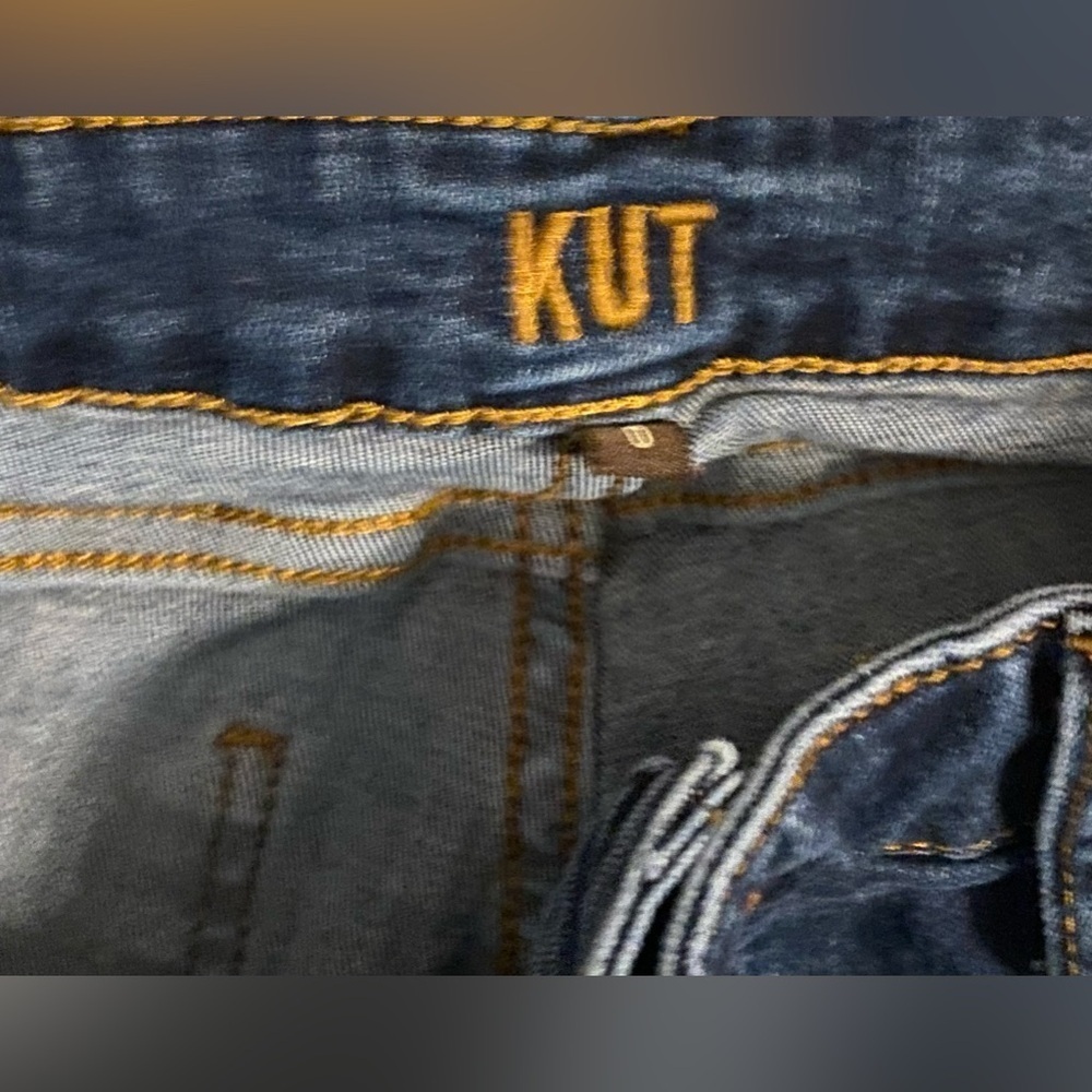 KUT from the Kloth Dark Wash Skinny Jeans, 6 - Picture 3 of 4